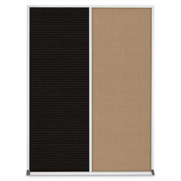 Double Door Radius Corkboard, 48"X36", B